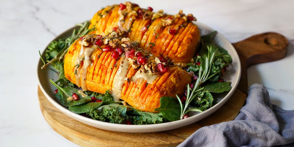 Hasselback Butternut Kürbis