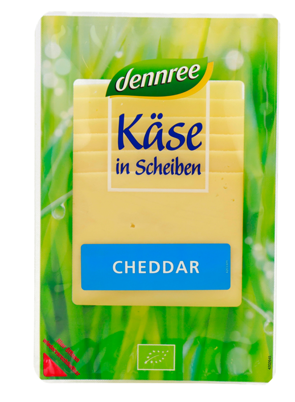 Bio-Cheddar in Scheiben