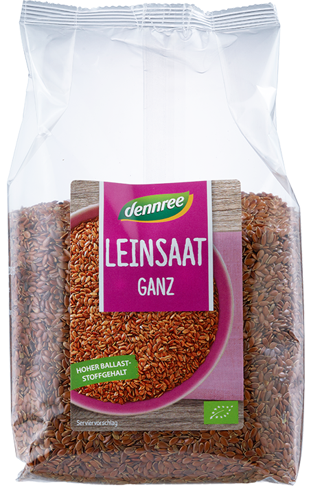 Leinsaat ganz