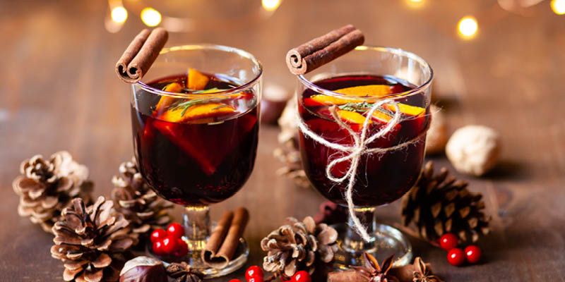 Alkoholfreier Früchtepunsch im Glas