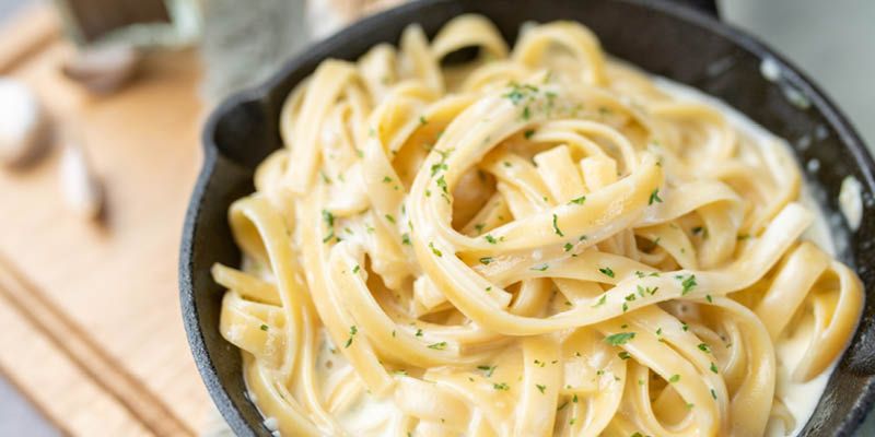 Fettuccine in Käsesauce